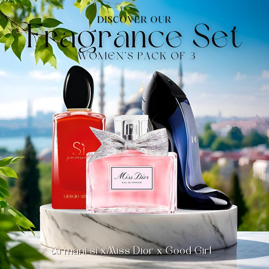 Pack of 3 Ladies Perfumes