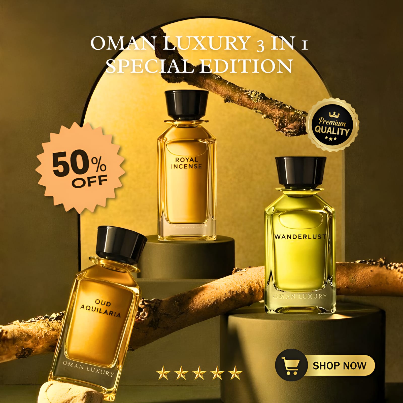 Oman Luxury Limtied Editon Pack of 3