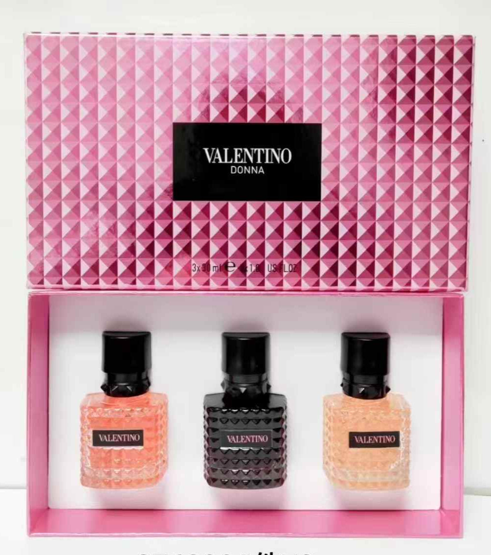 valentino donna set of 3x30ml