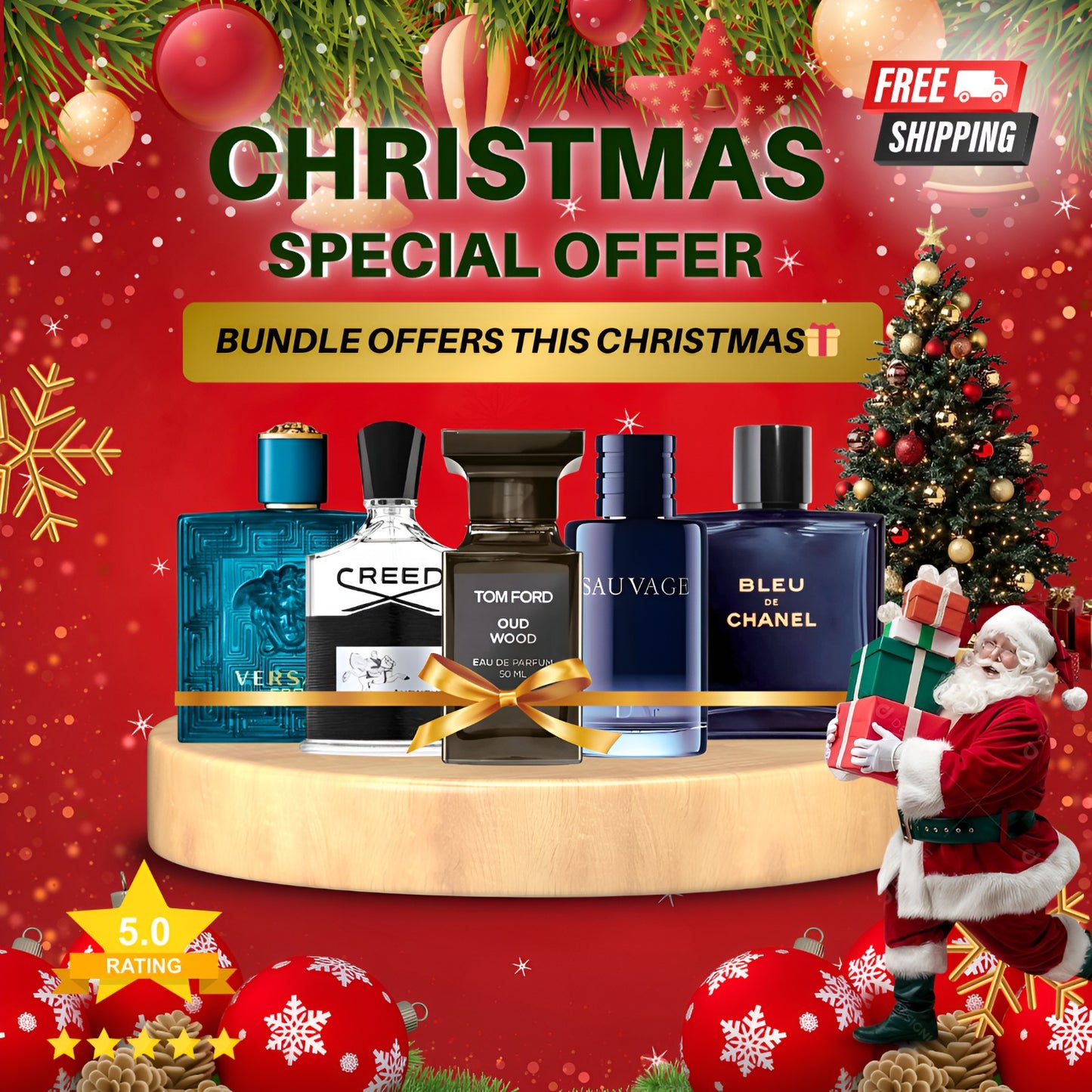 مجموعة من 5 عطور رجالية